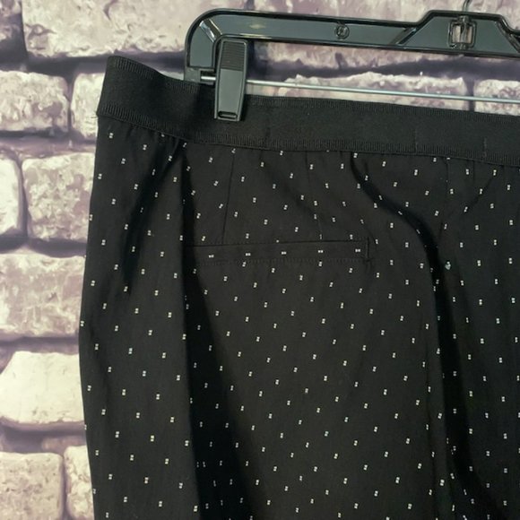 Izod Black & White Ankle Pants Size 14 - Picture 8 of 11